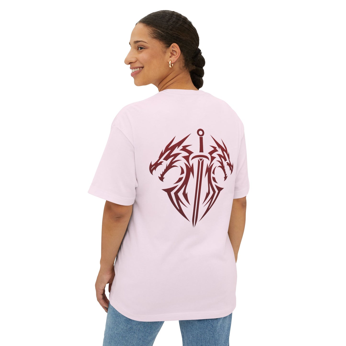 Dragon Sword Tee — Tribal Heart Sword Graphic T‑Shirt