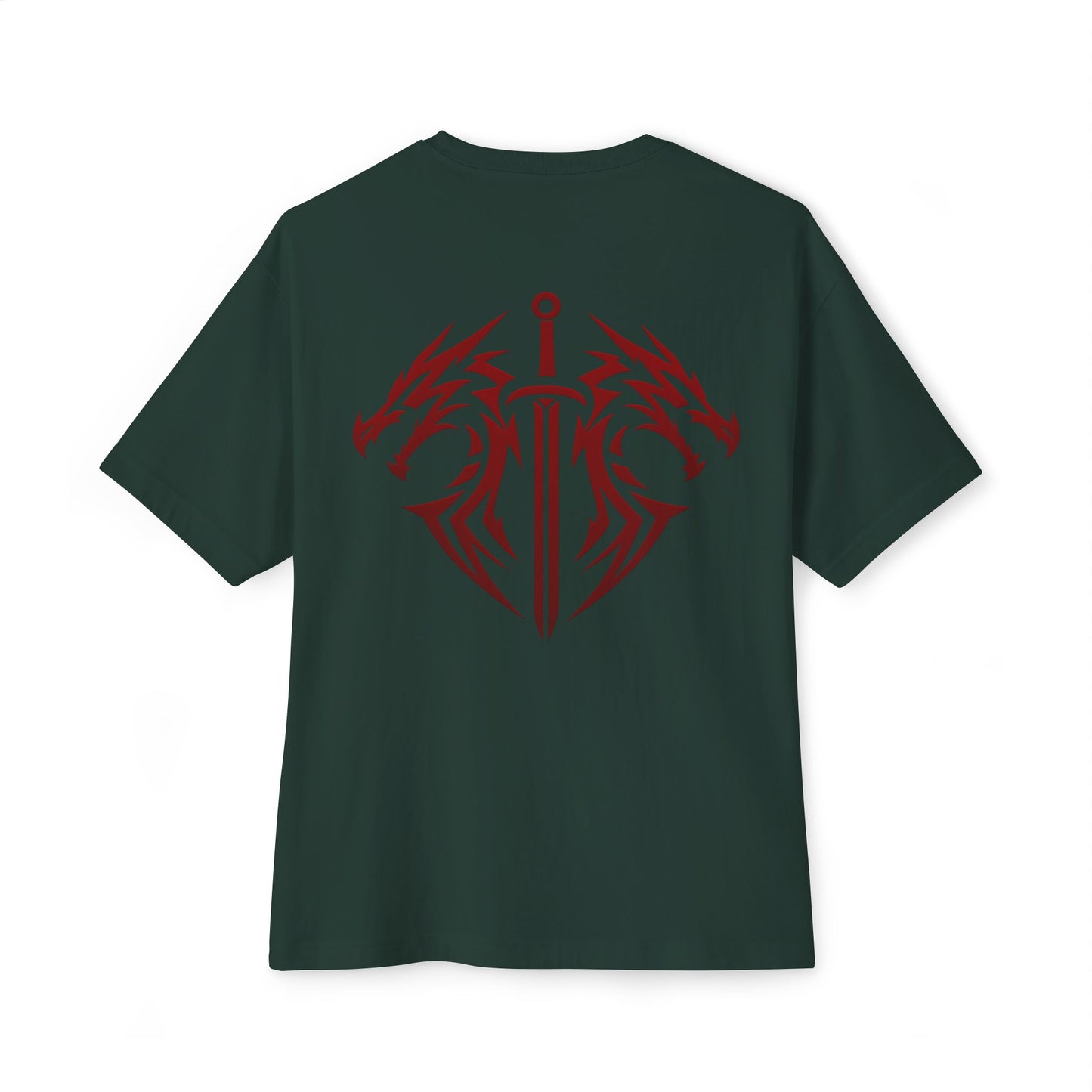 Dragon Sword Tee — Tribal Heart Sword Graphic T‑Shirt