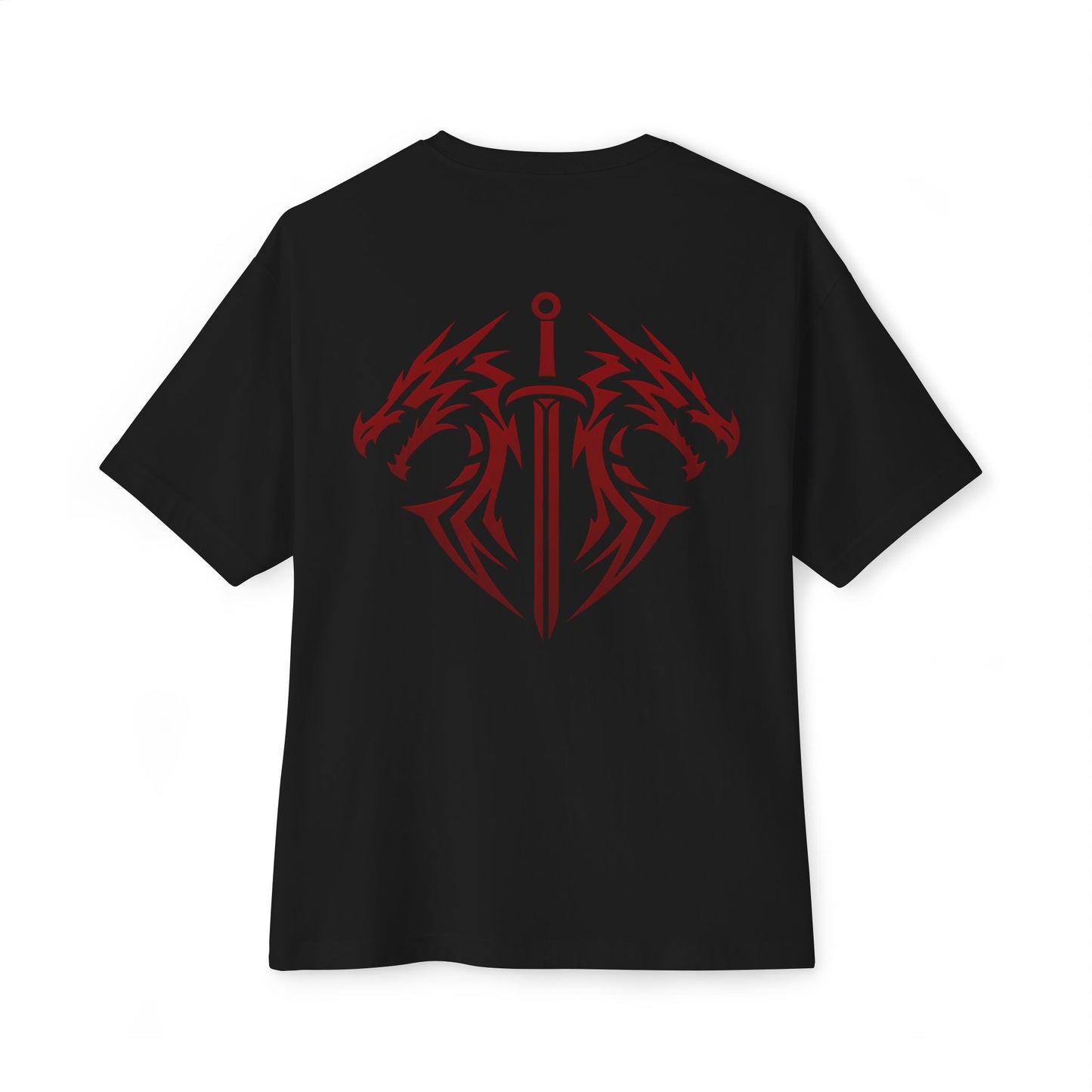 Dragon Sword Tee — Tribal Heart Sword Graphic T‑Shirt